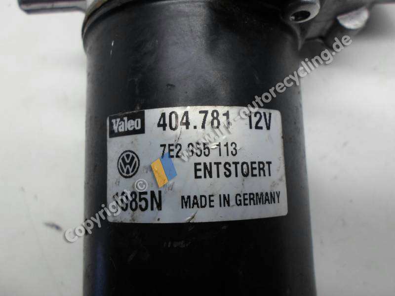 VW T5 7H Wischermotor vorn 7E2955113 404781 VALEO ohne Wischergestänge BJ2005